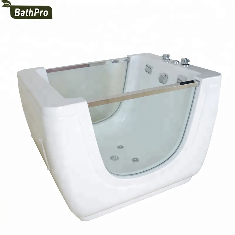 High Quality Glass Acrylic Massage Function Small Pool Baby Spa Bathtub
