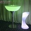 round free standing drinking liquid bar led illuminated plastic table for sale