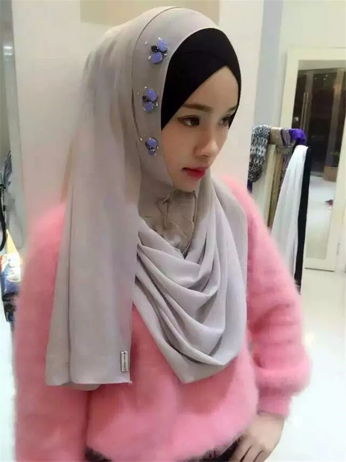 2016 Popular Latest Hot Women Hijab Islamic Chiffon 