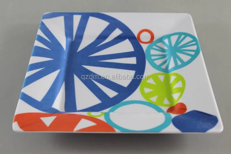 8" Melamine Square Plate 21x21cm Sales Promotion