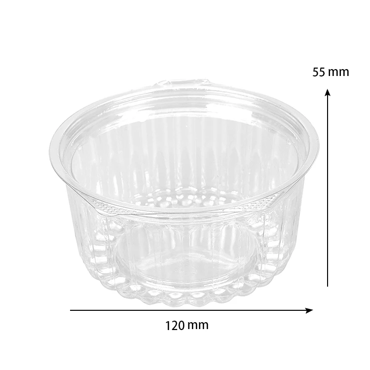Wholesale plastic containers salad bowl round shape salad bowl cheap