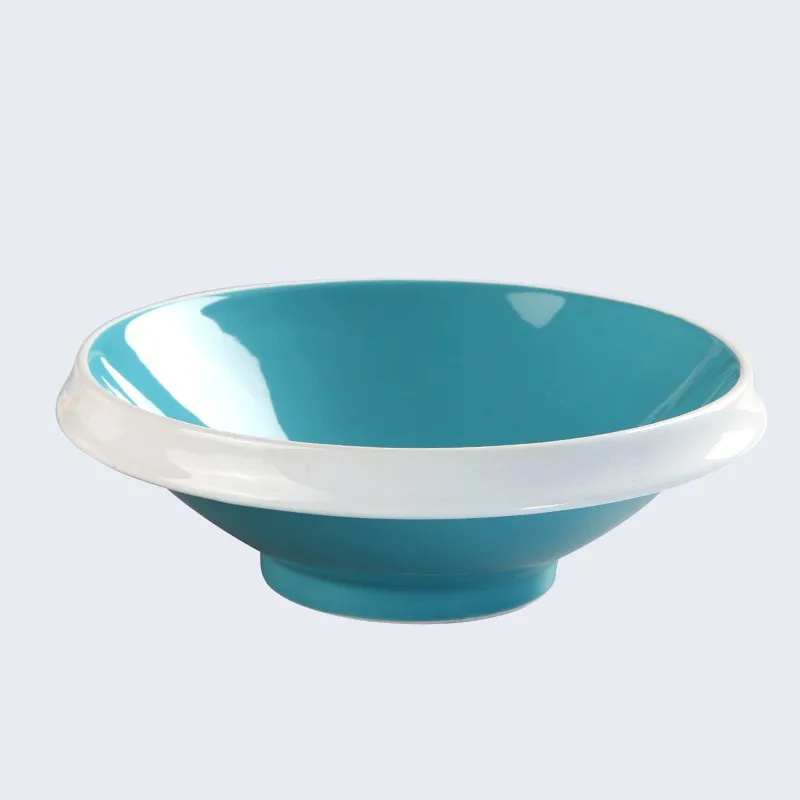 product-Horeca Wholesale China Dishes, Event Party Color Plate, Blue Porcelain Dishes For Restaurant-5