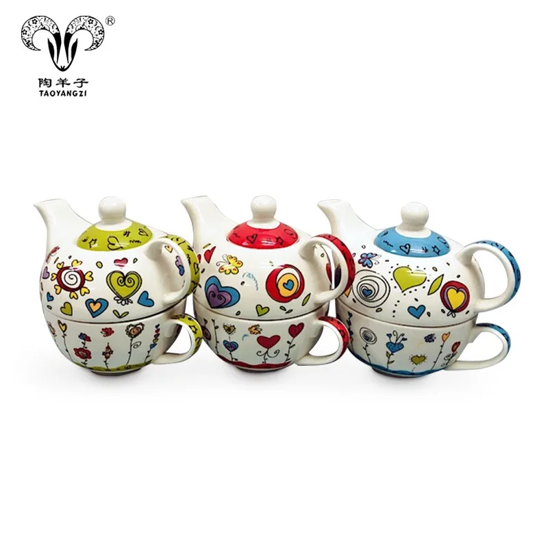 Tea Sets Drinkware Type,Wholesale Ceramic Teapot For One Set/wholesale