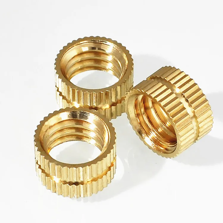 3/816unc Knurled Threaded Brass Insert Nut For Plastics Injection