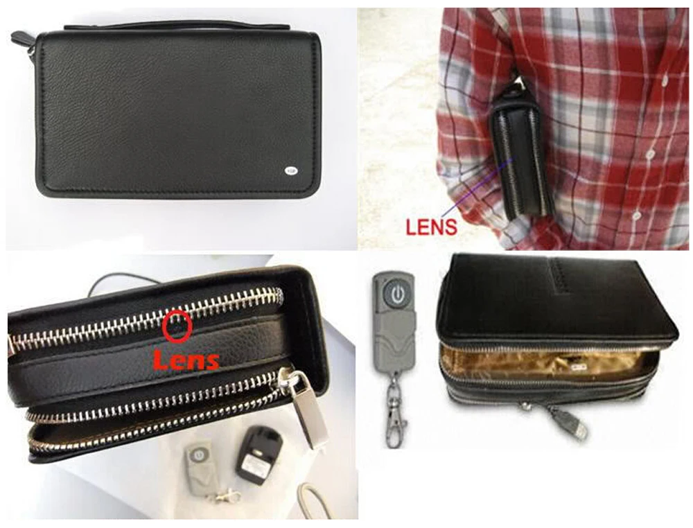 Remote Control Hidden Spy Camera Security Video Surveillance In Wallet