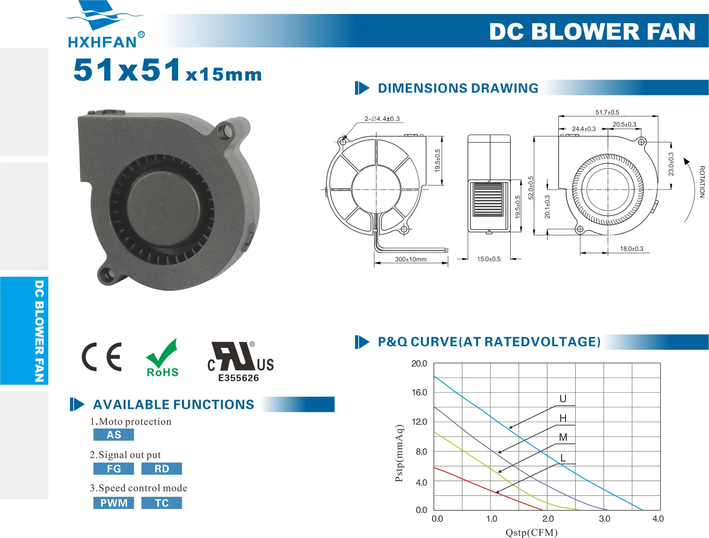 Kipas Blower Udara Mini 50mm 12v