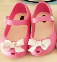 children beach Sandals melissa plastic shoes bow Korean crystal jelly sandals kids child retail wholesale fish