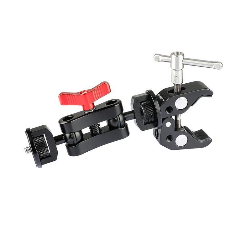 Camvate Super Clamp With Ball Head Extension Arm Doubleended 1/4"20 Screw Adapter Buy Super