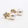China jewelry manufacturer Gravity custom made pearl stud earring jewelry