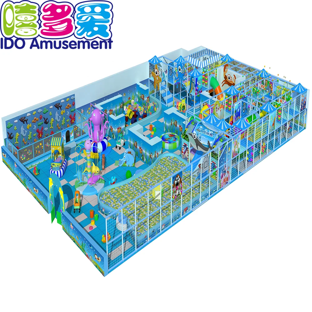 Attraction For Kids Ocean Play Area With Soft Modules And Accessories