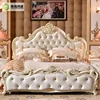 Antique European Baroque Bed Wedding Home Furniture Wooden French Bedroom furniture