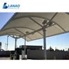 Metal structure shed roofing canopy design petrol fuel membrane structure construction cost of gas station canopy