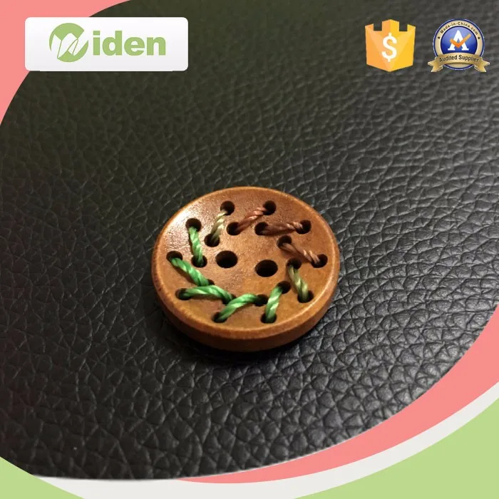 Colorful Wooden Button Craft for Children