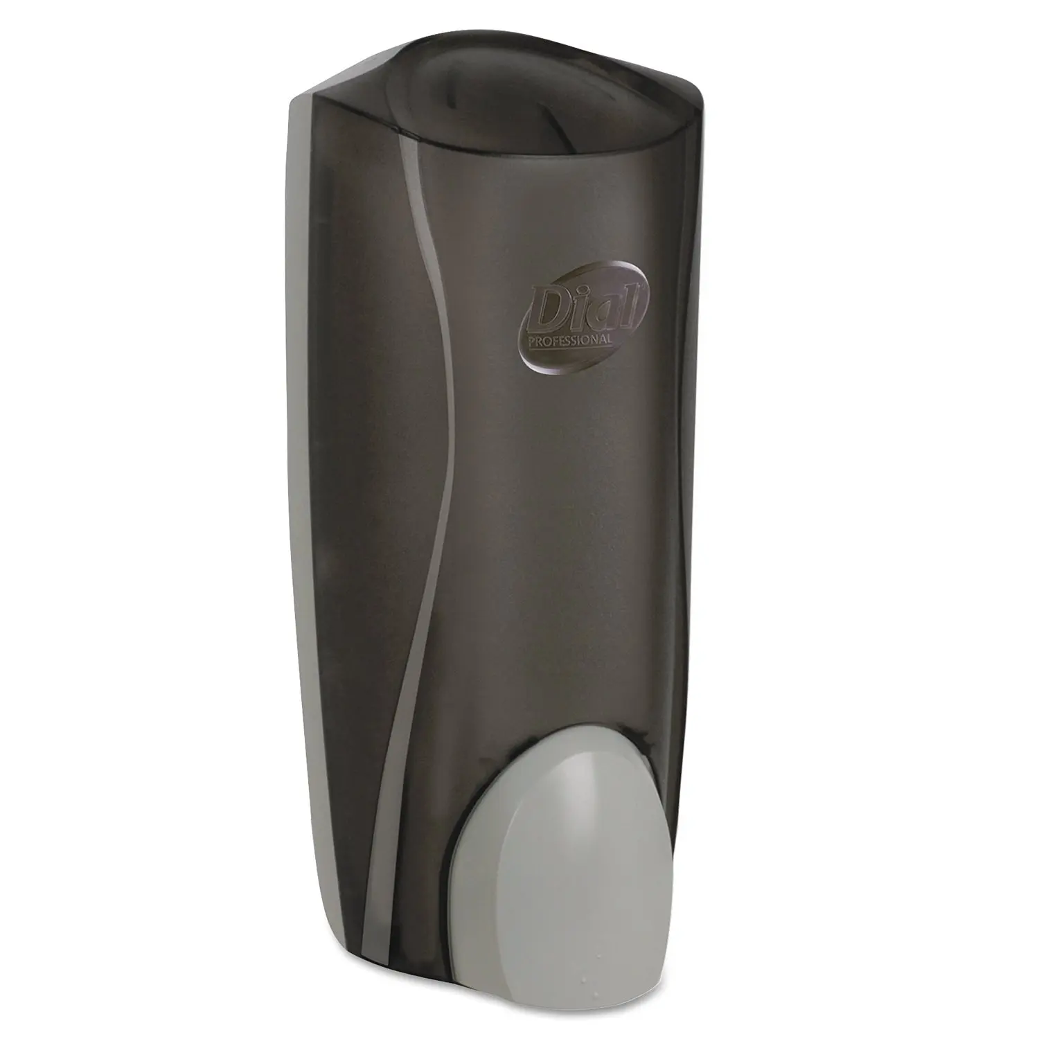 Dial Professional 03922 1 Liter Manual Liquid Dispenser, 5 1/10w x 4d x 12 3/10h, Translucent Smoke, For Use With DIA06046 and DIA84019 Liquid Hand Soaps