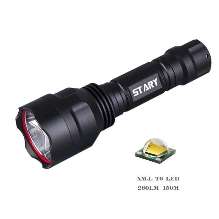 3 Modes C8 Flashlight Japan Torch Light Powered By 1pc 18650 Battery