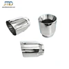 Stainless Steel Exhaust Tip Double Wall Angle 3" Inlet - 4" Outlet - 5" Long