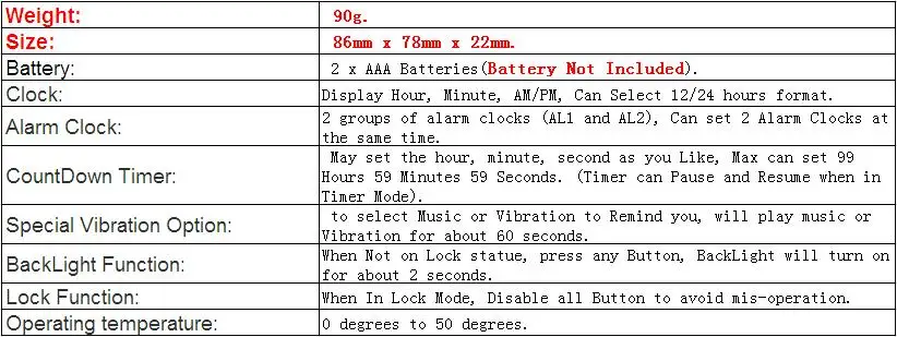 New Product Fashion Design  Countdown Timer 