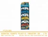 Promotional kids mini plastic pull back toy cartoon racing car 3 Items Assorted