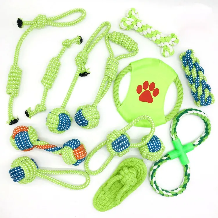 Factory Manufacturer Wholesale Cotton Rope Chew 13 Pack Pet Dog Toys Set