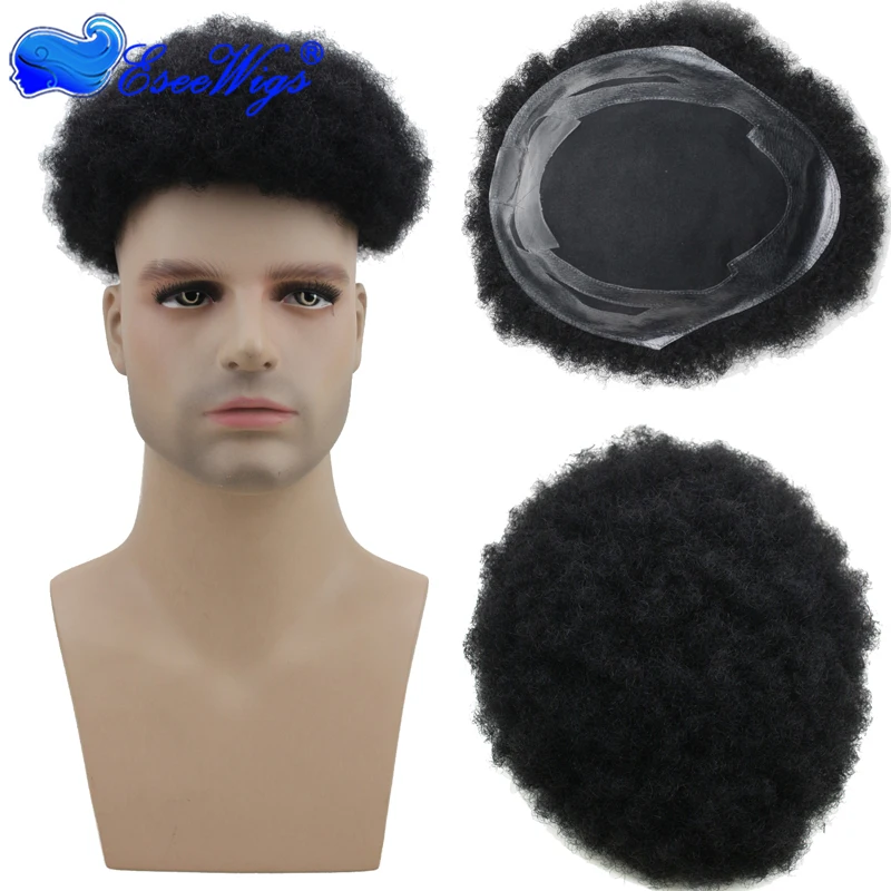 Best Selling Factory Price Virgin Human Hair Afro Curl Toupees For Black Men  Toupee 1# Color In Stock - Buy Toupees For Black Men,Human Hair Toupee For  Women,Toupees For Black Men Product