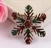 color enamel Christmas flower bell Brooch jewelry crystal Christmas brooch pin festival brooch pin costume jewelry