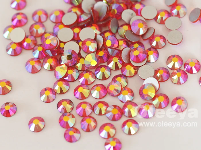 Factory Wholesale New Color  SS20 Northern Light Flat Back Crystal Strass Glass Non Hot Fix Gems for Bikinis Decoration