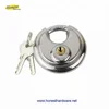 Heavy Duty Stainless Steel Round Lock Disc Padlock Discus Padlock With Keys