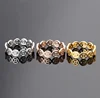 New style titanium steel modern European and American coin pattern rose gold women ring wholesale