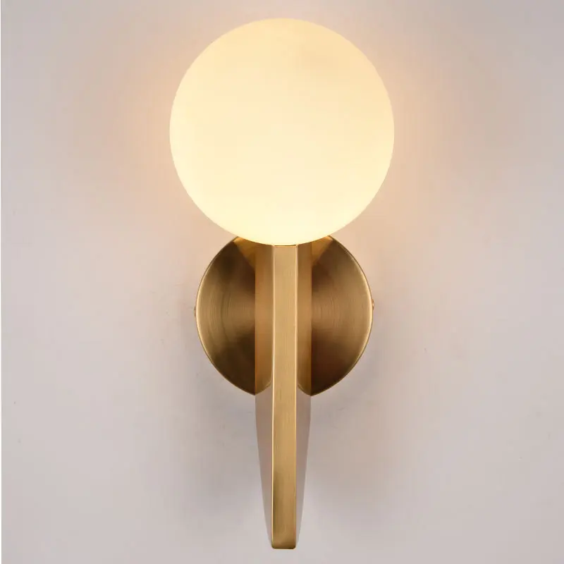 Nordic small bedroom originality postmodern sitting room ball led decorative wall lamp modern