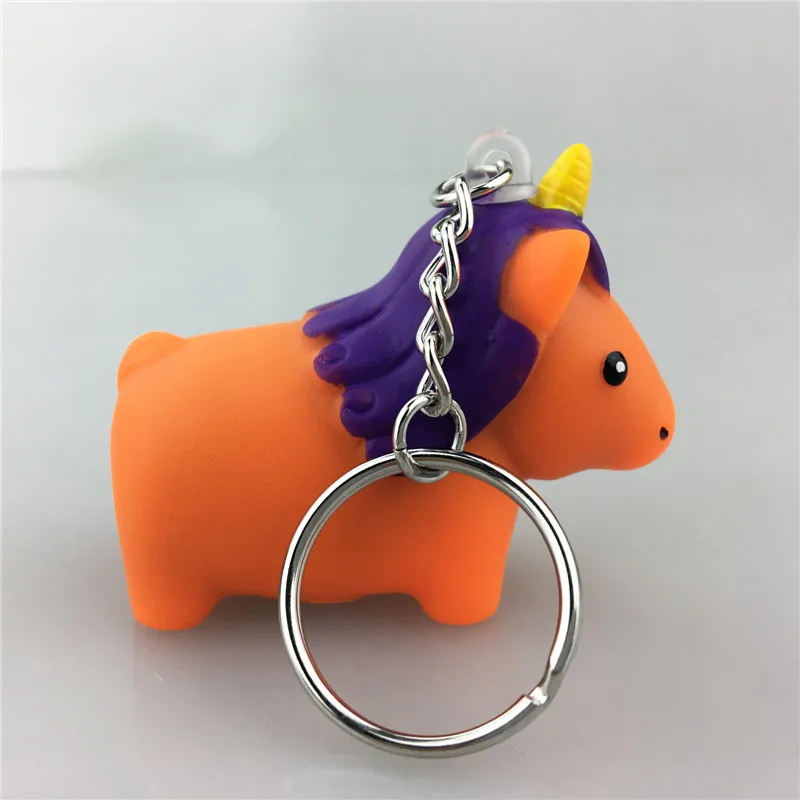 unicorn soft toy keychain