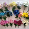 home decoration 5 head artificial flower bouquet hydrangea cheaper price