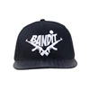 6 panel embroidery snap back snakeskin hat