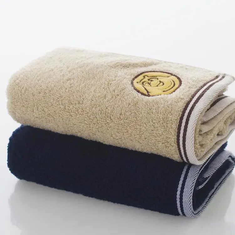 Cotton Faisalabad Pakistan Cartoon Embroidery Towel