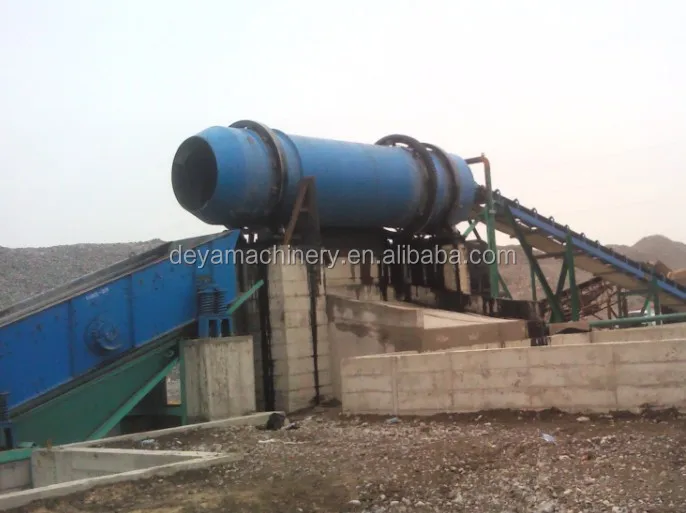 rotary washer for rock, aggregate, quartz, and silica sand