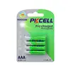 PKCELL low self-discharge already charged ready to use 4pcs/pack 1.2v 600mah aaa nimh rechargeable electrical toys battery