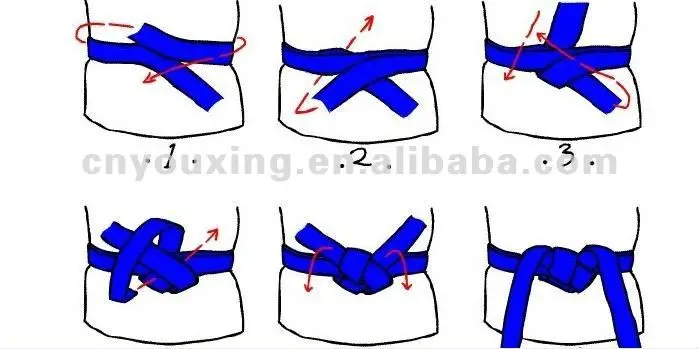 taekwondo belt knot
