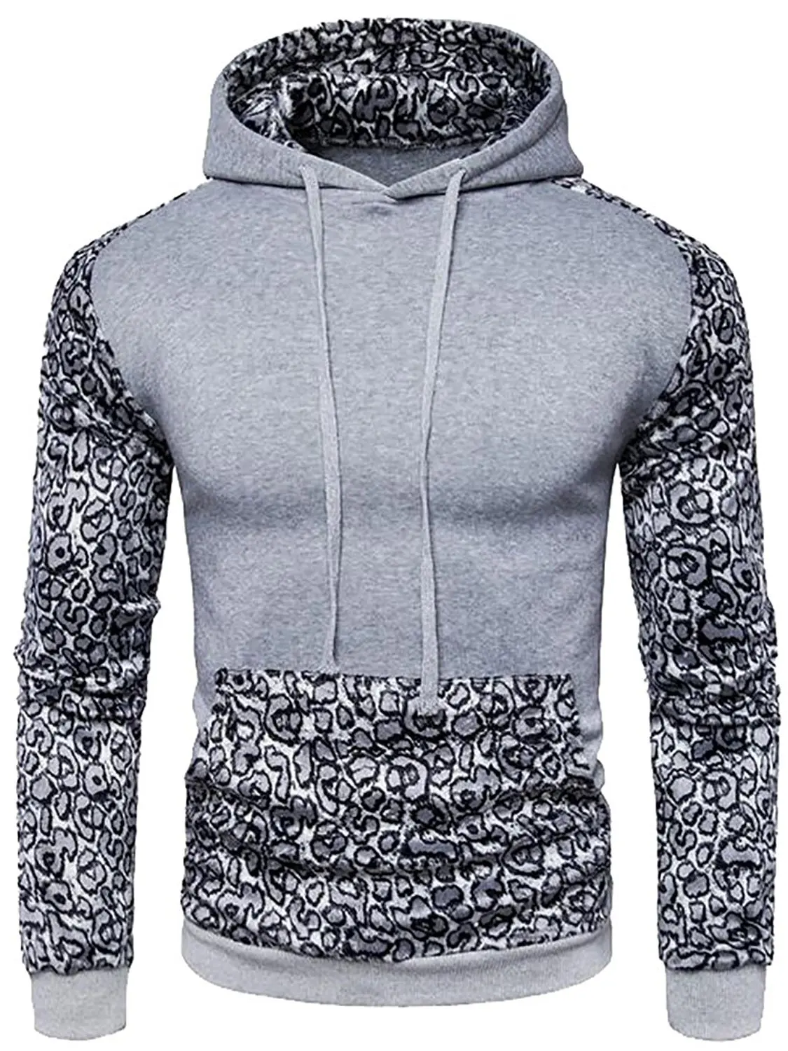 Fubotevic Mens Athletic Gym Workout Long Sleeve Casual Pullover Hooded Hoodie Sweatshirt