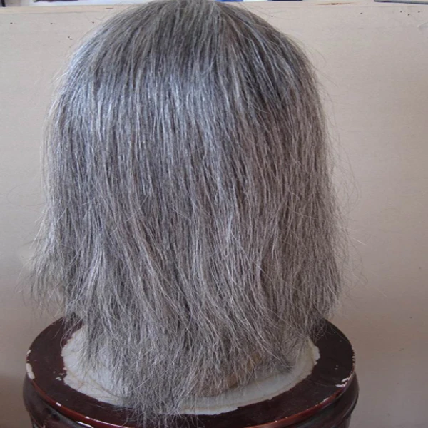 New Design Indian Hair Mixed Grey Wig For Old Women Buy