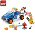 ENLIGHTEN New 207Pcs City Series Road Wrecker Model Building Blocks Set Assembling Bricks Educational Toys For