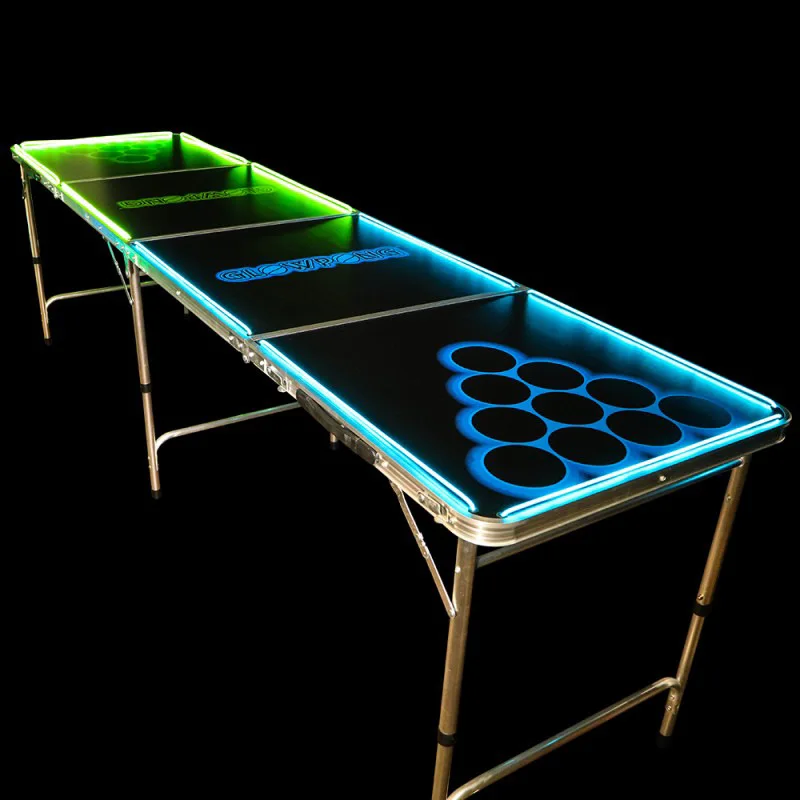 High Quality Newest Led Portable Beer Table Folding Outdoor Beer Pong