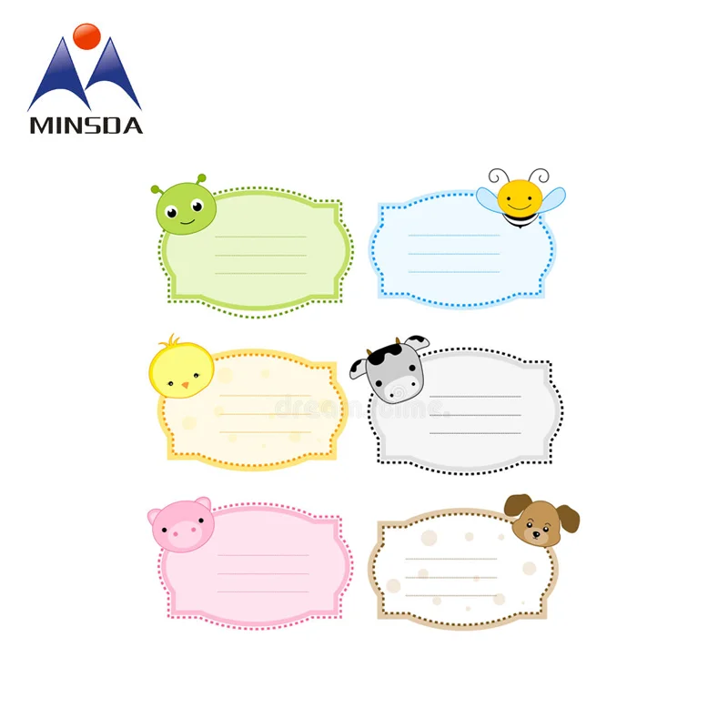 Custom Book Name Self Adhesive Labels For School Kids Buy Wholesale