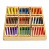 Creative Montessori Sensorial Material Learning wooden Color Tablet Box 1/2/3 Wood Preschool Toy /toys for kids