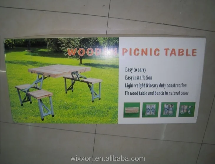 Wooden Folding Picnic Table Set,Bench Set,Wooden Folding Picnic Table