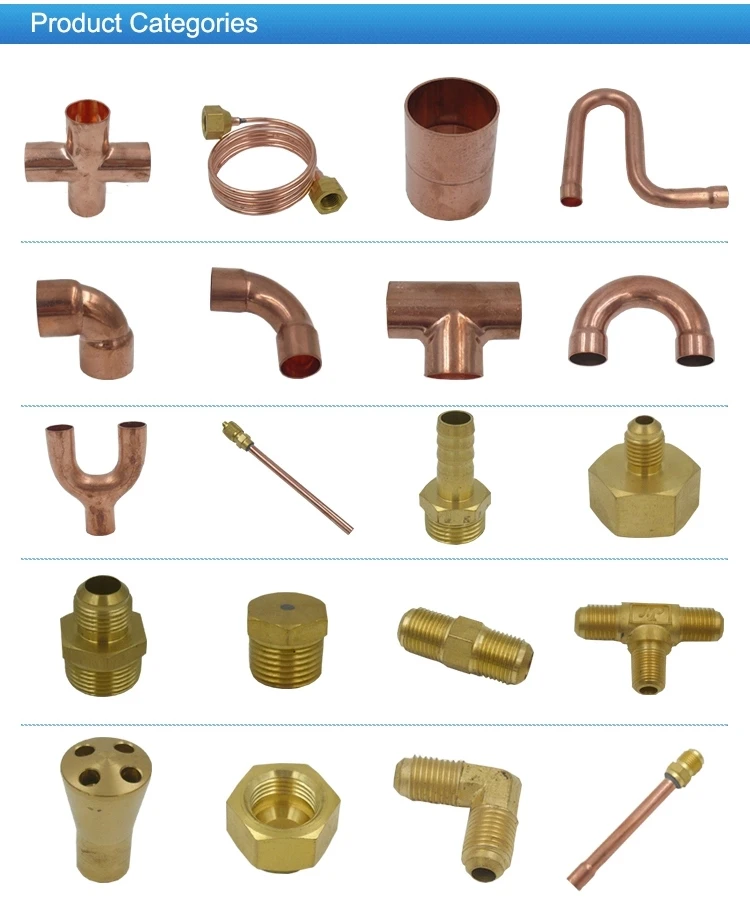Wholesale Copper Tube Fitting 45 90 Elbow CxC for air conditioning