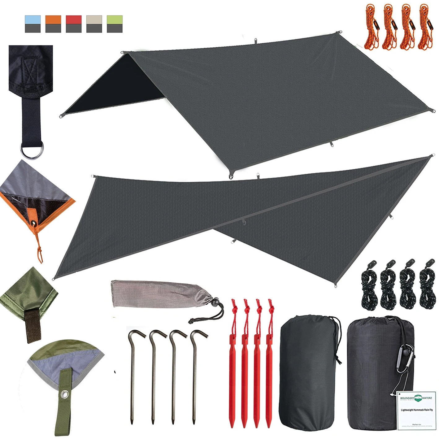 2018 Hot Sale Outdoor Camping Waterproof Rain Fly Hammock Cover Buy