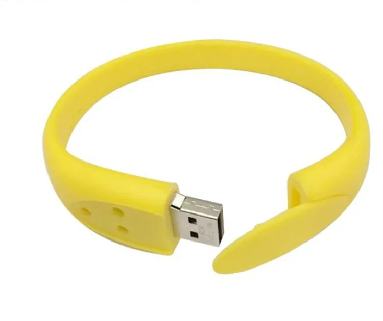 Eshop PVC Rubber Bracelet Shaped Slap Wristband USB Flash Drive 16 GB Pen  Drive Yellow  Amazonin Electronics