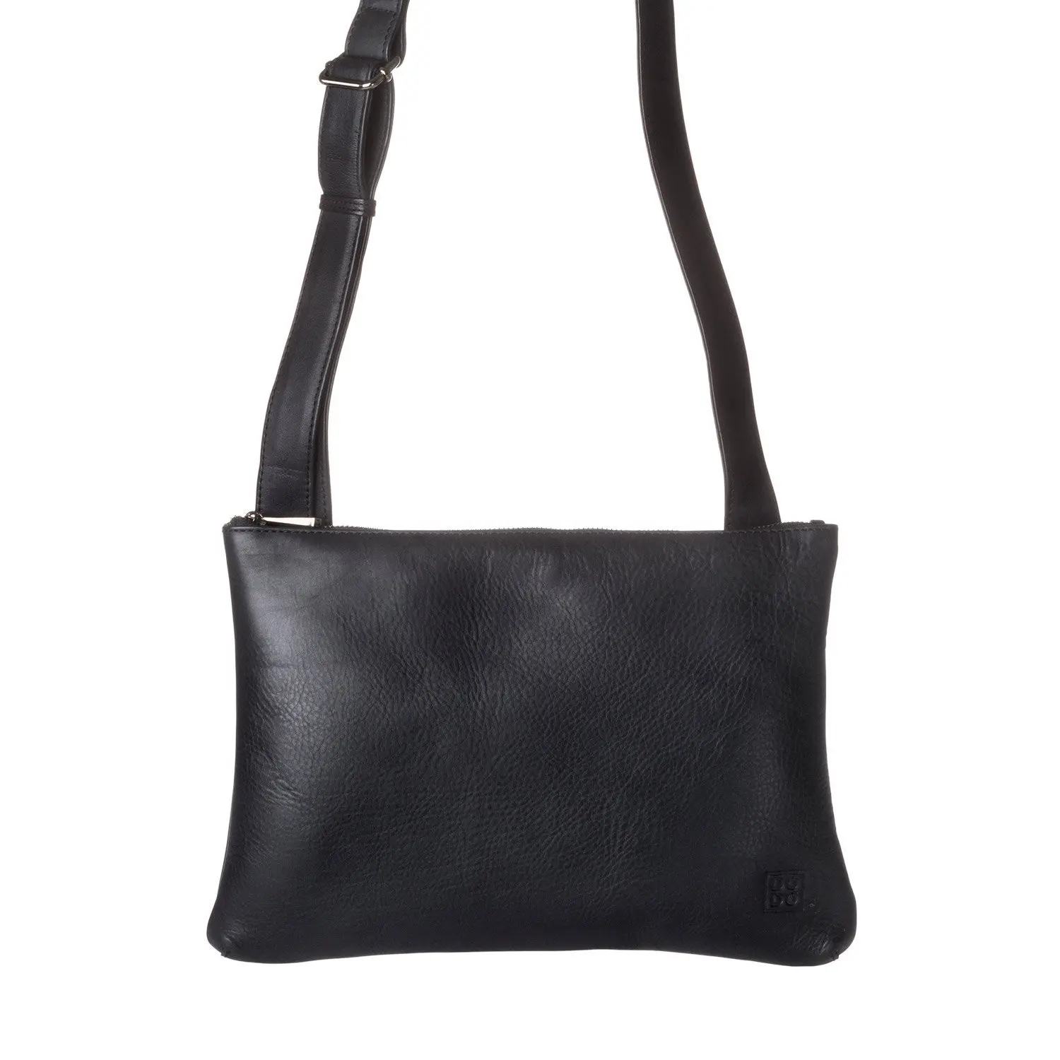 DUDU Shoulder Messenger Bag Canvas /& Leather Crossbody Work//Day Bag for men women Casual timeless Design Black