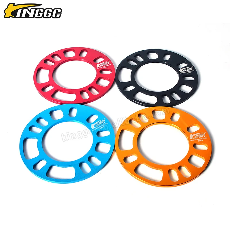 3MM 5MM Auto Car Alloy Aluminum 4 and 5 Stud Wheel Spacers Shims Spacer