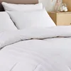 Hot Sale Stripe White 100% Down Proof Cotton Shell Microfiber Hollowfiber Comforter