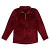 LOW MOQ Women Clothing Winter Quarter Zip Chenille Pullover